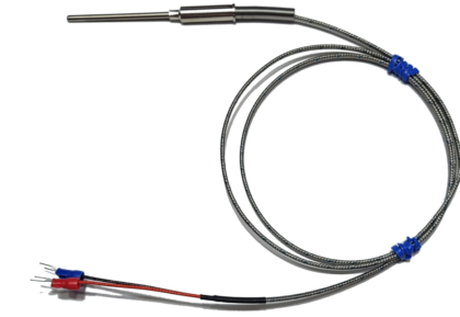 K-Type Thermocouple Temperature Probe with Spade Terminals, 50 mm, 1 m Cable