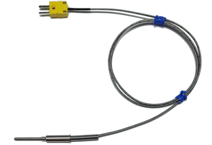 K-Type Thermocouple Probe – 30 mm, 1 m Cable, Mini-K Connector